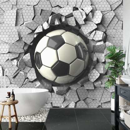 Fototapeta 3D Dla Chłopca, Piłka – aranżacja wnętrza