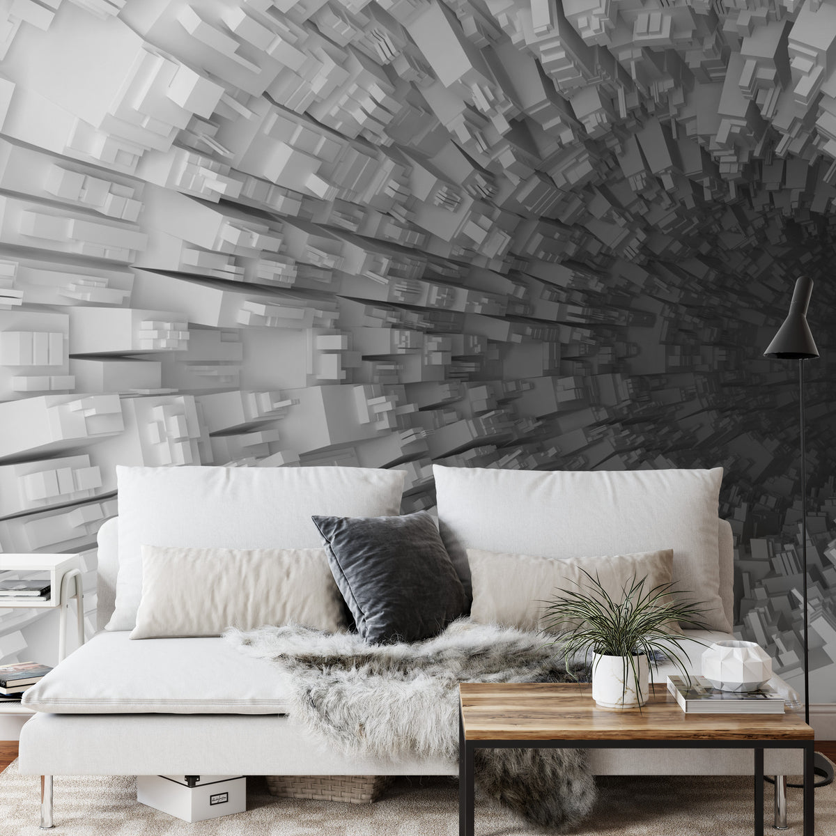 Fototapeta Abstrakcyjny Tunel 3D – aranżacja wnętrza