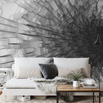 Fototapeta Abstrakcyjny Tunel 3D – aranżacja wnętrza