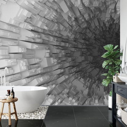 Fototapeta Abstrakcyjny Tunel 3D – aranżacja wnętrza