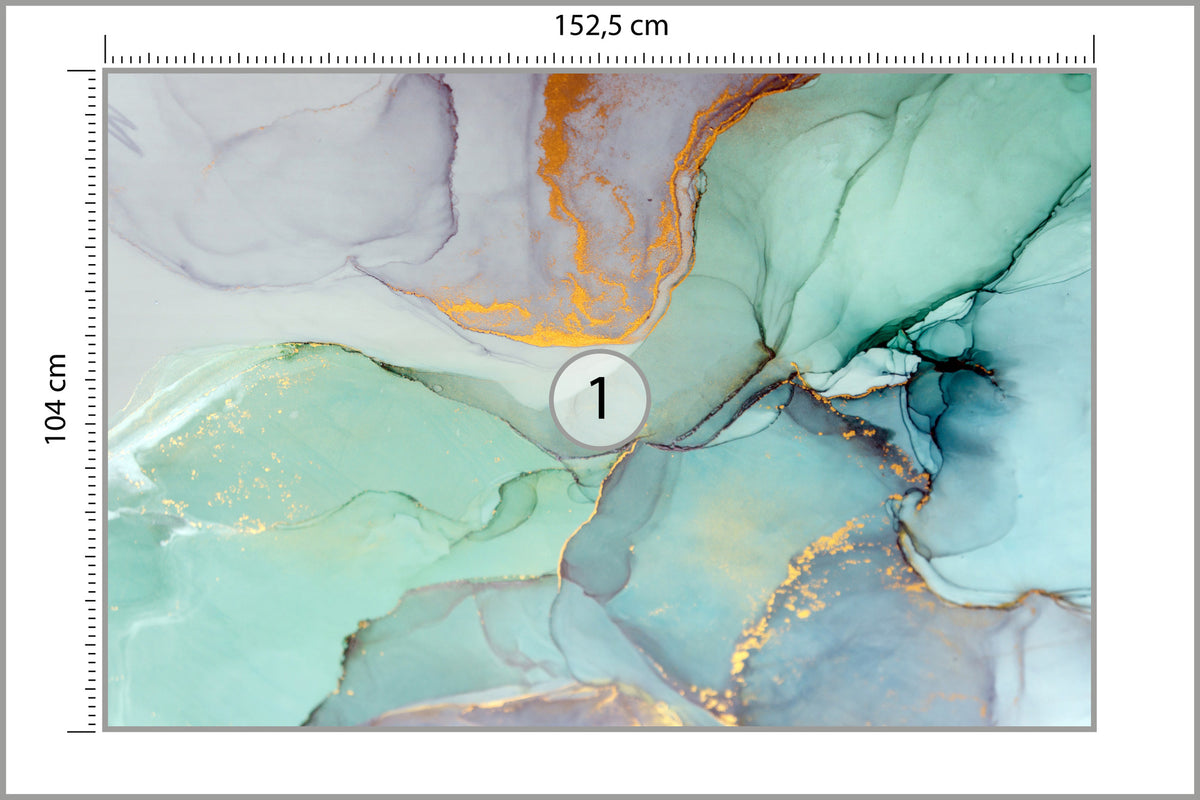 Fototapeta Kolorowy Marmur Ozdobny 152,5 × 104 cm – podgląd kadru
