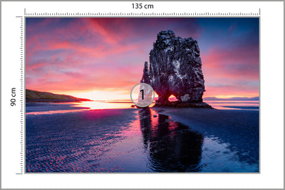 Fototapeta Skały Nad Morzem O Zmierzchu 135 × 90 cm – podgląd kadru