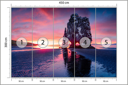 Fototapeta Skały Nad Morzem O Zmierzchu 450 × 300 cm – podgląd kadru