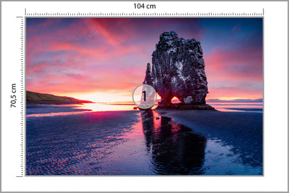 Fototapeta Skały Nad Morzem O Zmierzchu 104 × 70,5 cm – podgląd kadru