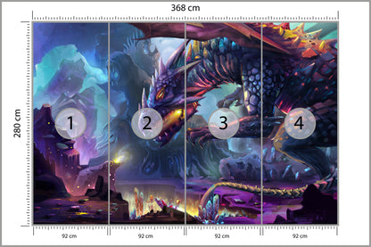 Fototapeta Fantastyczny Smok 368 × 280 cm – podgląd kadru