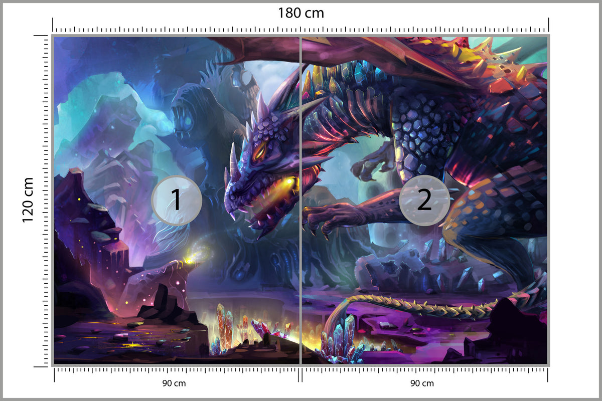 Fototapeta Fantastyczny Smok 180 × 120 cm – podgląd kadru