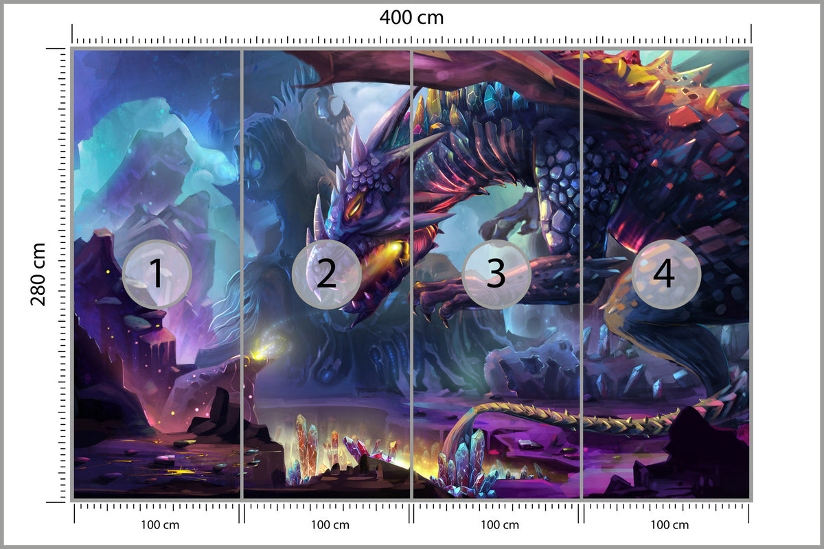 Fototapeta Fantastyczny Smok 400 × 280 cm – podgląd kadru