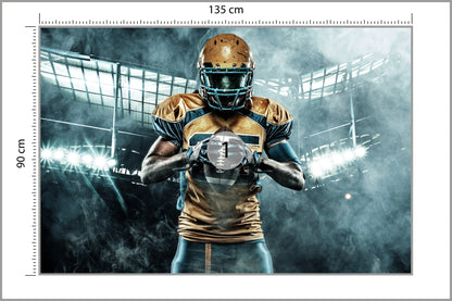 Fototapeta Amerykański Sportowiec 135 × 90 cm – podgląd kadru
