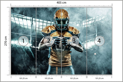 Fototapeta Amerykański Sportowiec 405 × 270 cm – podgląd kadru