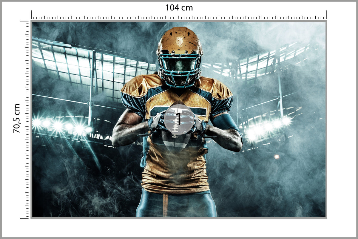 Fototapeta Amerykański Sportowiec 104 × 70,5 cm – podgląd kadru