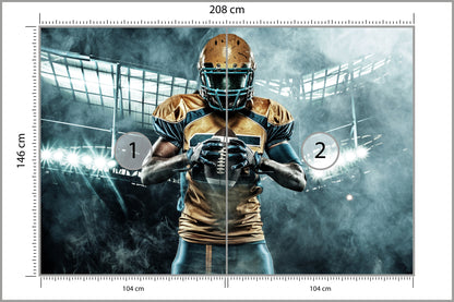 Fototapeta Amerykański Sportowiec 208 × 146 cm – podgląd kadru