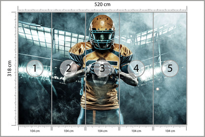 Fototapeta Amerykański Sportowiec 520 × 318 cm – podgląd kadru