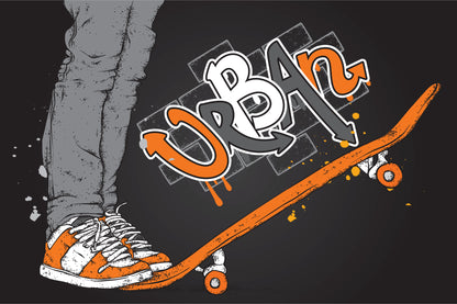 Fototapeta Skater I Deskorolka – wzór