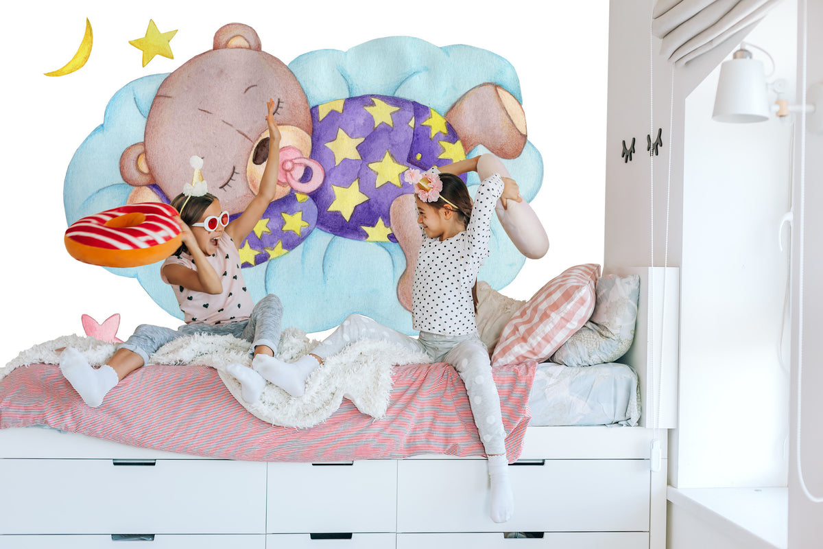 Fototapeta Śpiący Miś – aranżacja wnętrza