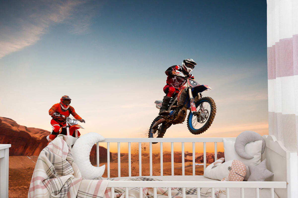 Fototapeta Motory Na Pustyni – aranżacja wnętrza