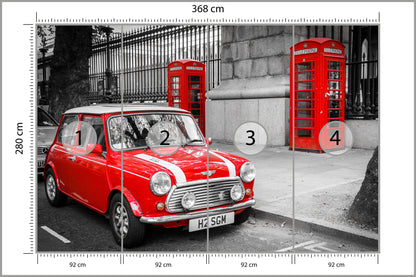 Fototapeta Mini W Londynie 368 × 280 cm – podgląd kadru