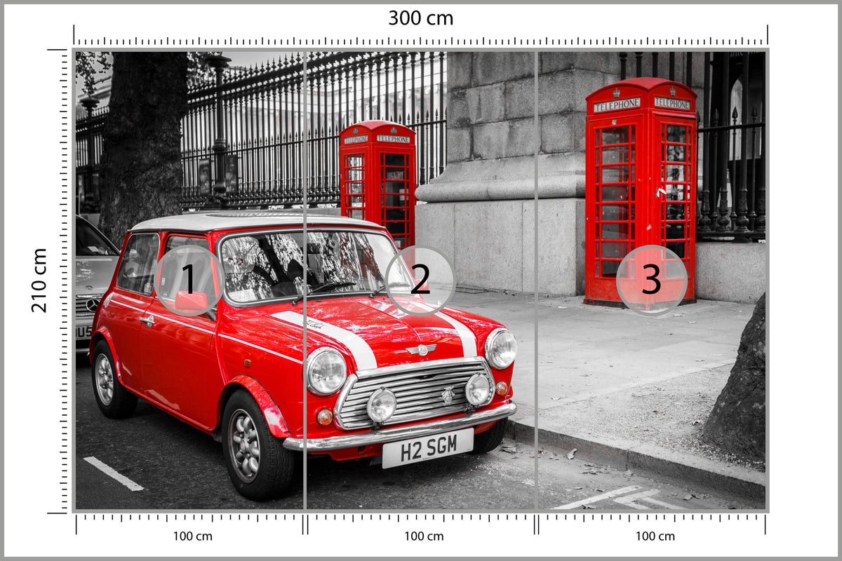 Fototapeta Mini W Londynie 300 × 210 cm – podgląd kadru