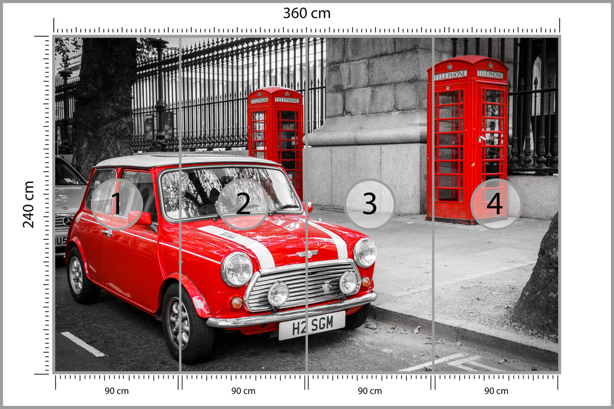 Fototapeta Mini W Londynie 360 × 240 cm – podgląd kadru