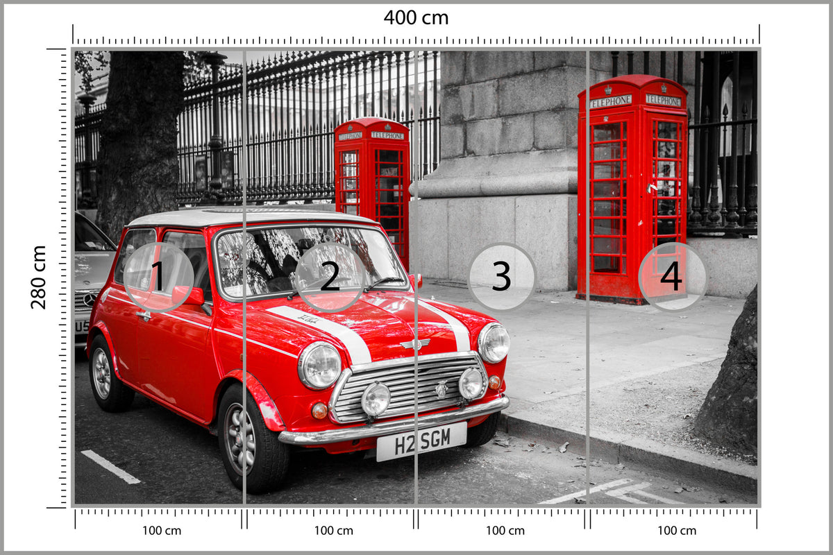 Fototapeta Mini W Londynie 400 × 280 cm – podgląd kadru