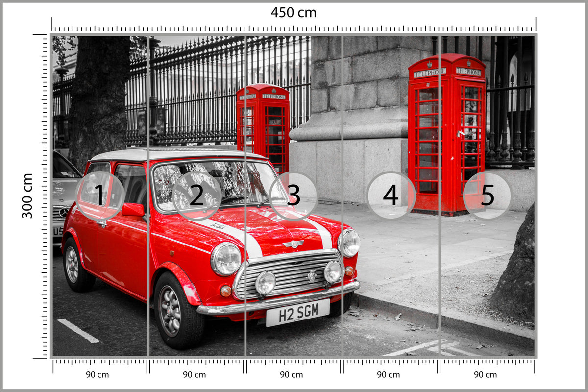 Fototapeta Mini W Londynie 450 × 300 cm – podgląd kadru