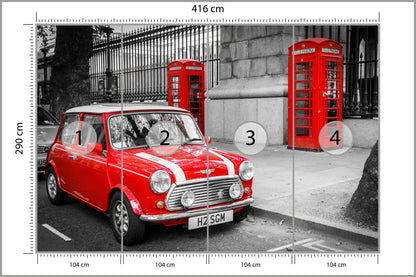 Fototapeta Mini W Londynie 416 × 290 cm – podgląd kadru