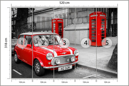 Fototapeta Mini W Londynie 520 × 318 cm – podgląd kadru