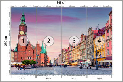 Fototapeta Ratusz We Wrocławiu 368 × 280 cm – podgląd kadru