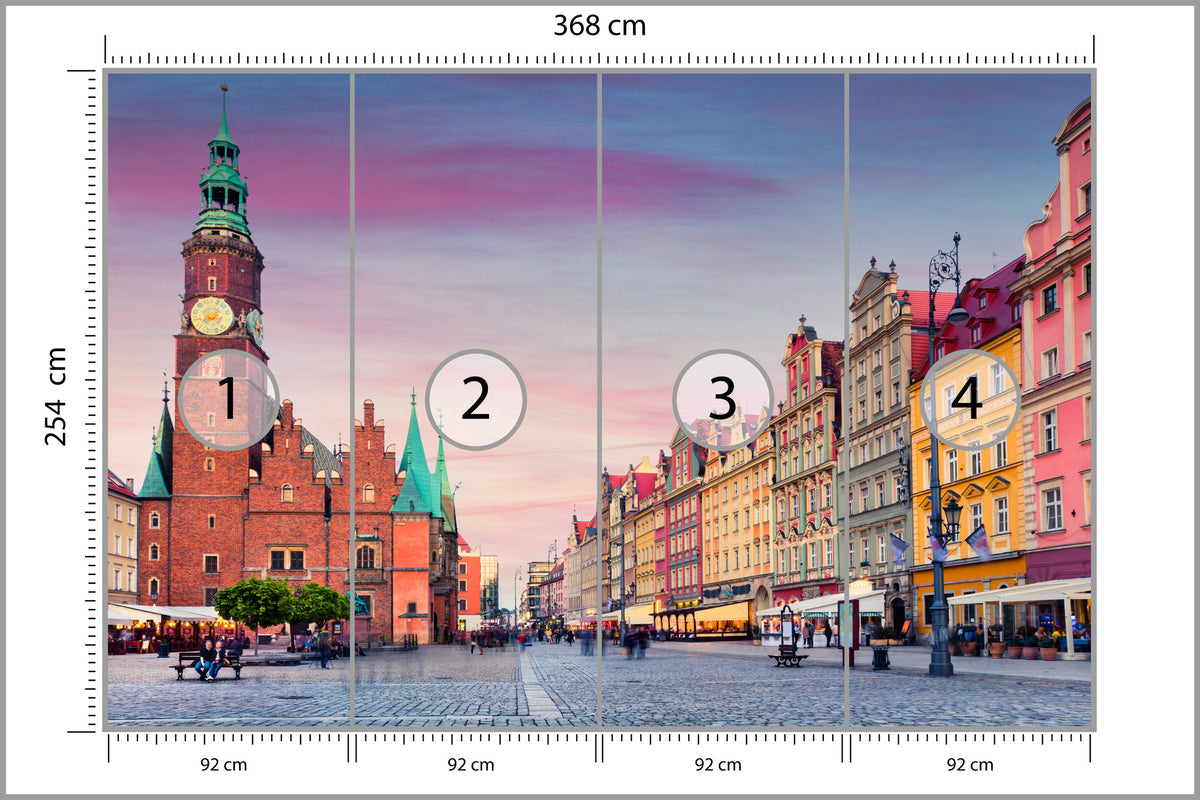 Fototapeta Ratusz We Wrocławiu 368 × 254 cm – podgląd kadru