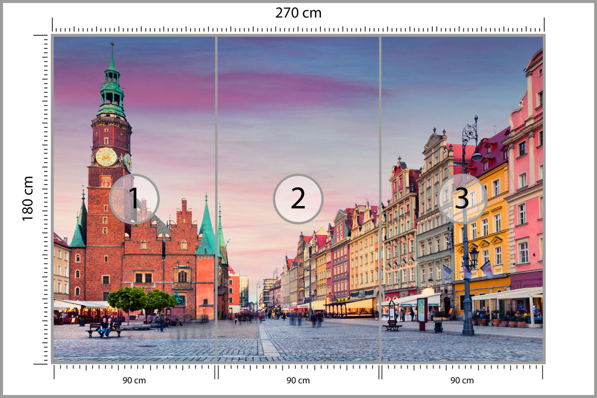 Fototapeta Ratusz We Wrocławiu 270 × 180 cm – podgląd kadru