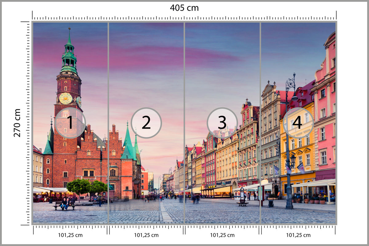 Fototapeta Ratusz We Wrocławiu 405 × 270 cm – podgląd kadru