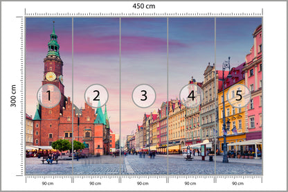 Fototapeta Ratusz We Wrocławiu 450 × 300 cm – podgląd kadru