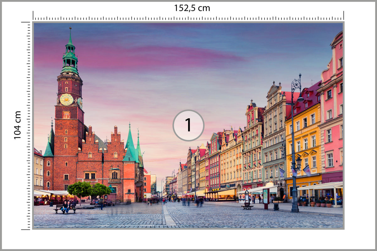 Fototapeta Ratusz We Wrocławiu 152,5 × 104 cm – podgląd kadru