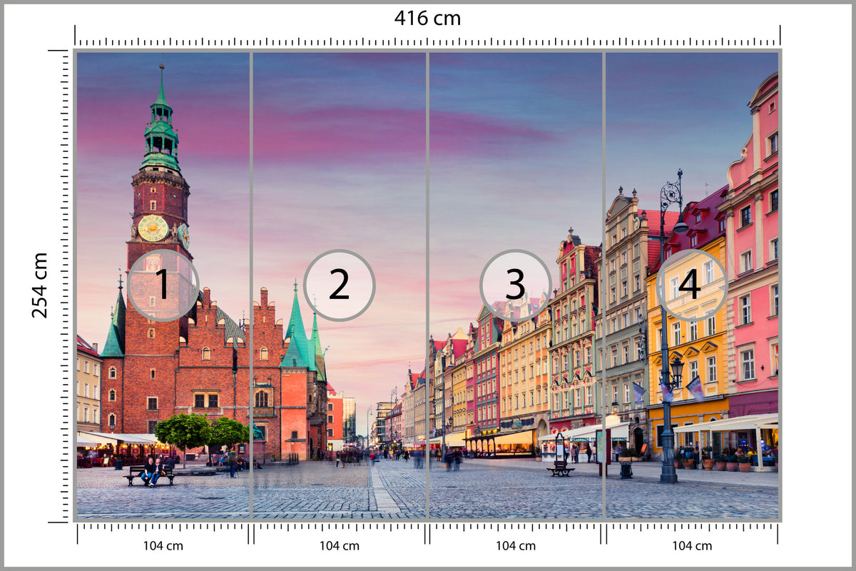 Fototapeta Ratusz We Wrocławiu 416 × 254 cm – podgląd kadru