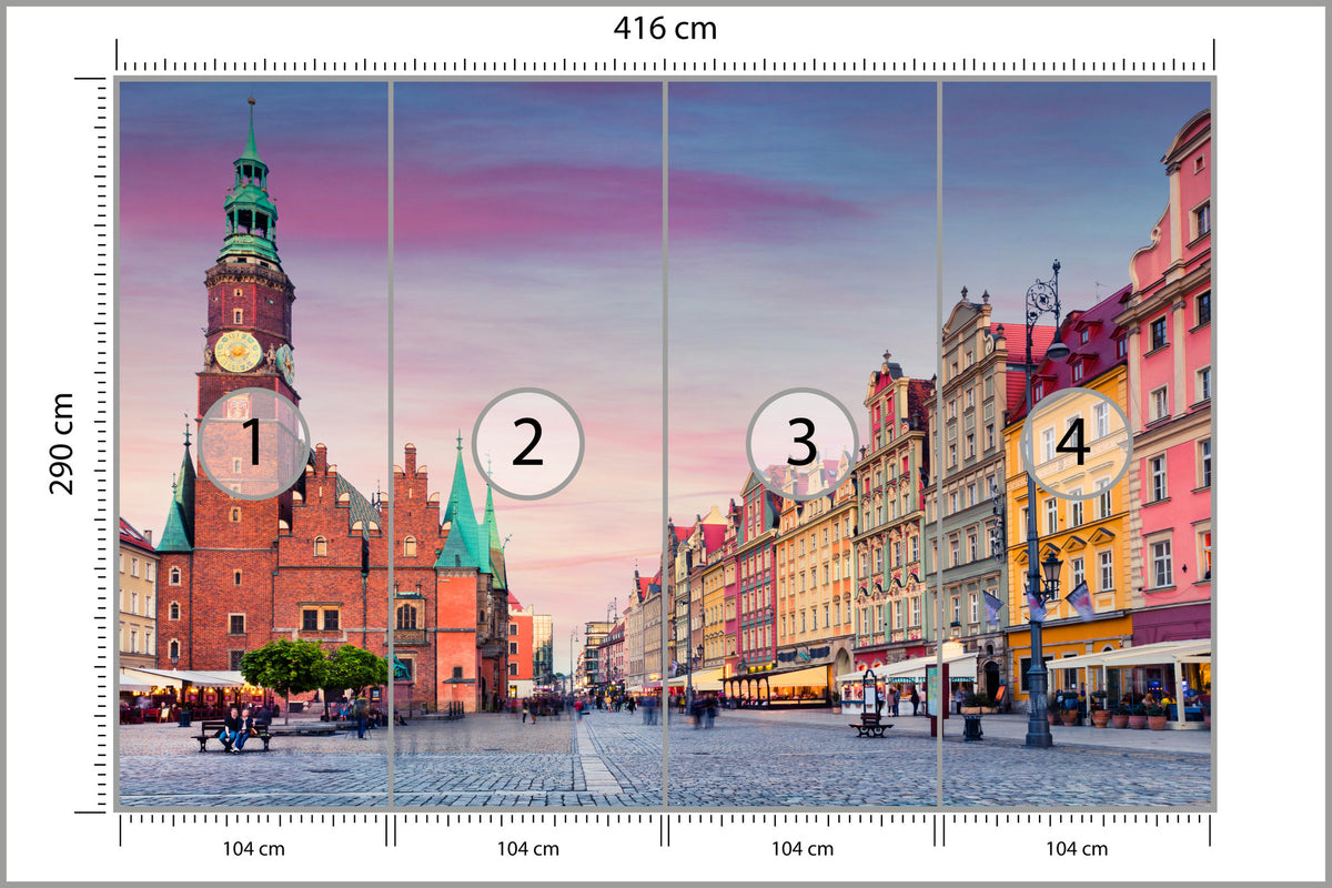 Fototapeta Ratusz We Wrocławiu 416 × 290 cm – podgląd kadru