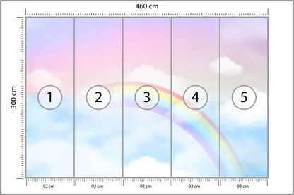 Fototapeta Tęcza Na Niebie 460 × 300 cm – podgląd kadru