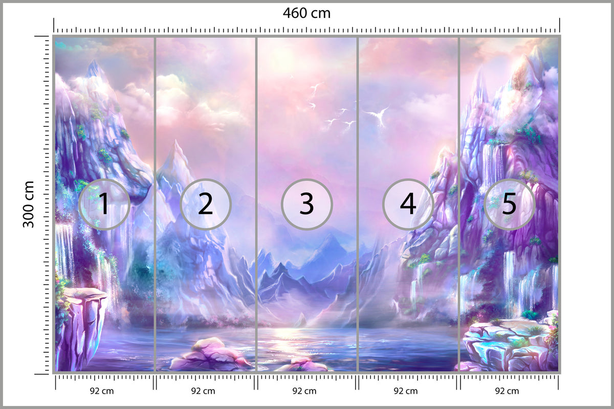 Fototapeta Magiczna Górska Kraina 460 × 300 cm – podgląd kadru