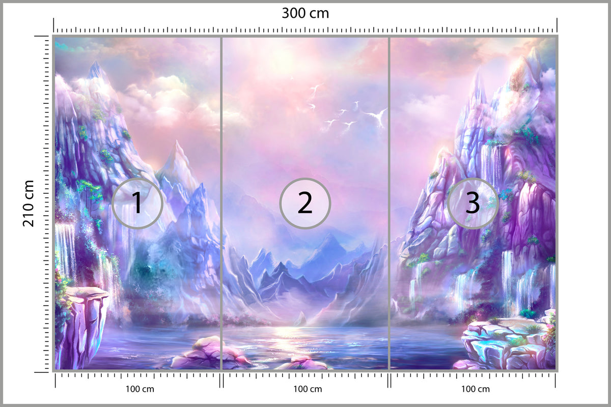 Fototapeta Magiczna Górska Kraina 300 × 210 cm – podgląd kadru