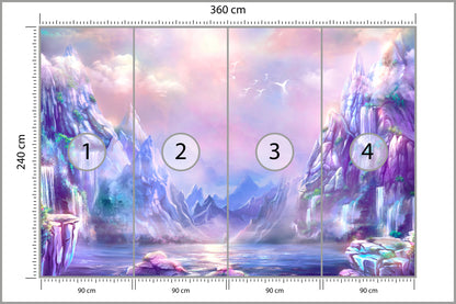 Fototapeta Magiczna Górska Kraina 360 × 240 cm – podgląd kadru