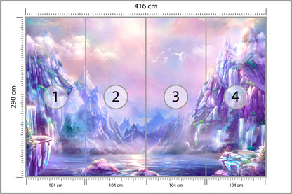 Fototapeta Magiczna Górska Kraina 416 × 290 cm – podgląd kadru