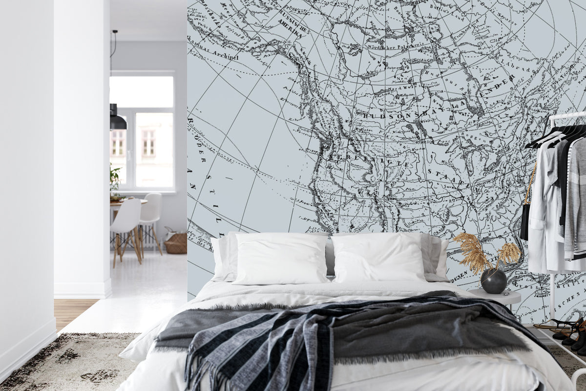 Fototapeta Stara Mapa – aranżacja wnętrza