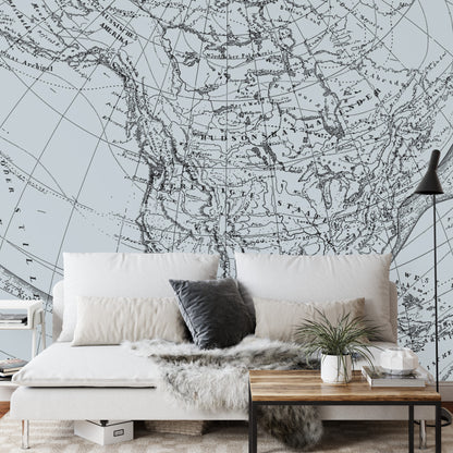 Fototapeta Stara Mapa – aranżacja wnętrza