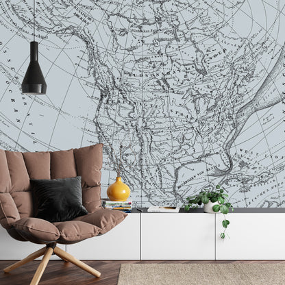 Fototapeta Stara Mapa – aranżacja wnętrza