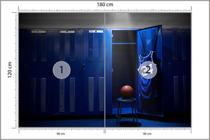 Fototapeta Szatnia Drużyny Koszykówki 180 × 120 cm – podgląd kadru