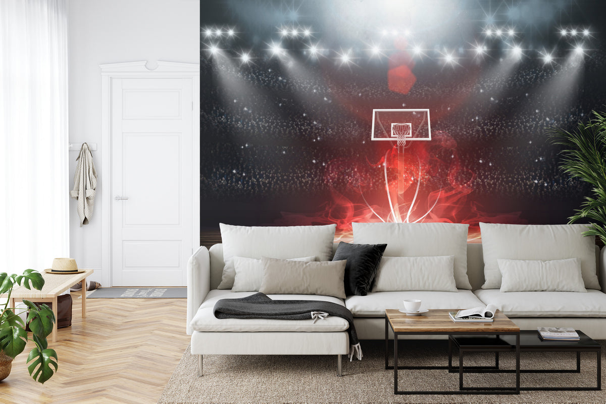 Fototapeta Futurystyczne Boisko Koszykówki – aranżacja wnętrza