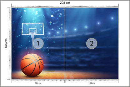 Fototapeta Koszykówka Na Stadionie 208 × 146 cm – podgląd kadru