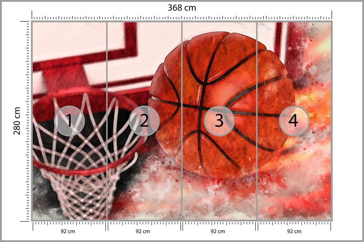 Fototapeta Piłka W Locie 368 × 280 cm – podgląd kadru