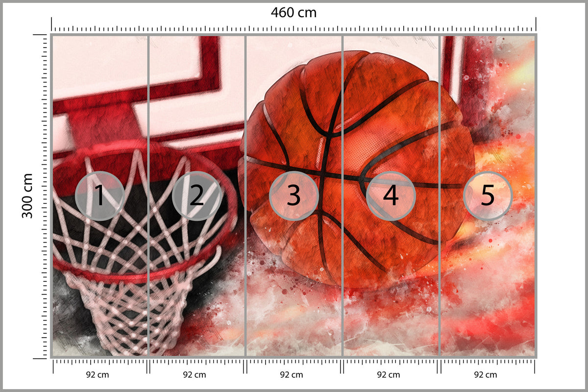 Fototapeta Piłka W Locie 460 × 300 cm – podgląd kadru
