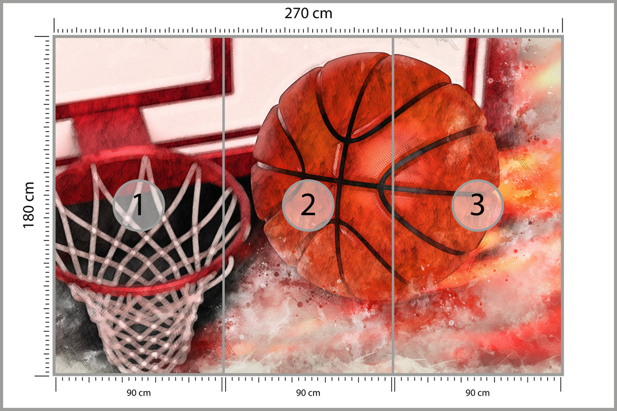 Fototapeta Piłka W Locie 270 × 180 cm – podgląd kadru