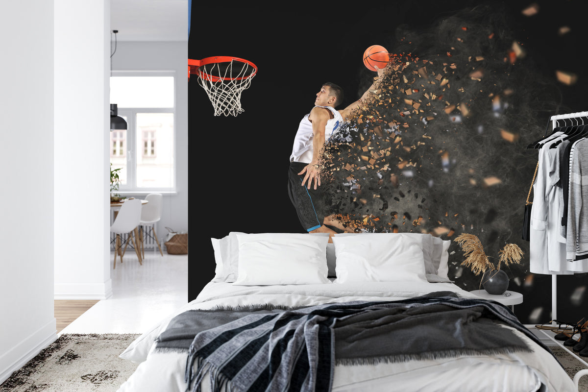 Fototapeta Koszykarz W Akcji – aranżacja wnętrza