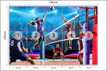 Fototapeta Siatkarze Podczas Gry 520 × 318 cm – podgląd kadru